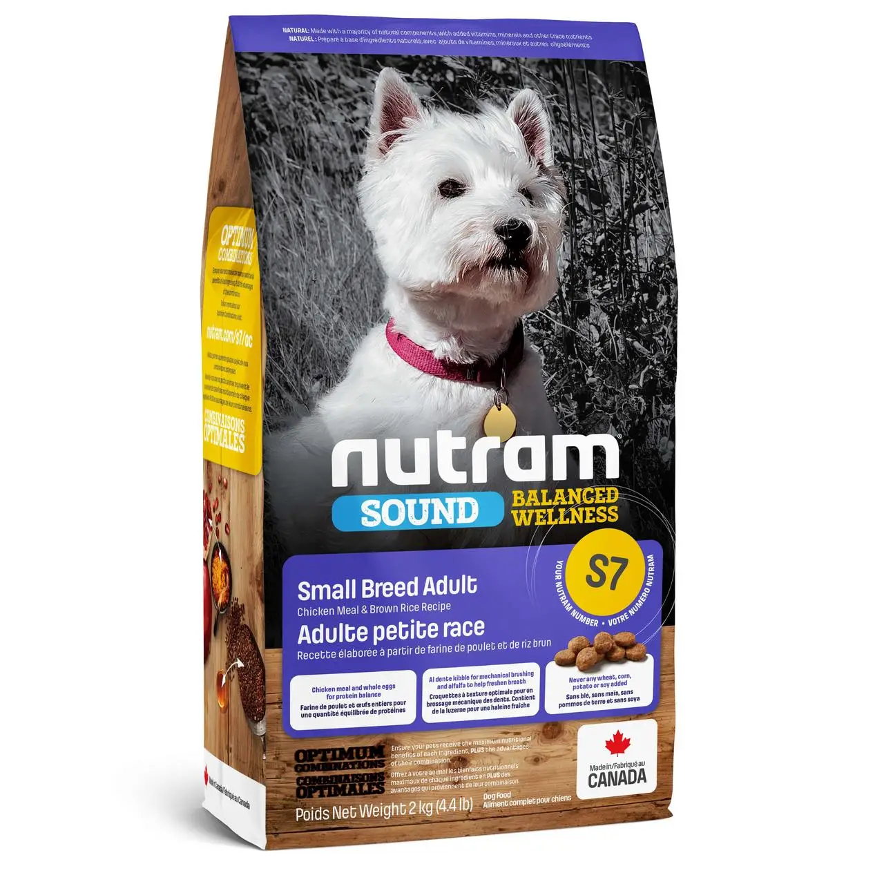 S7 Nutram Sound Balanced Wellness® Small Breed Adult Natural Dog 5,4кг - корм для собак дрібних порід1