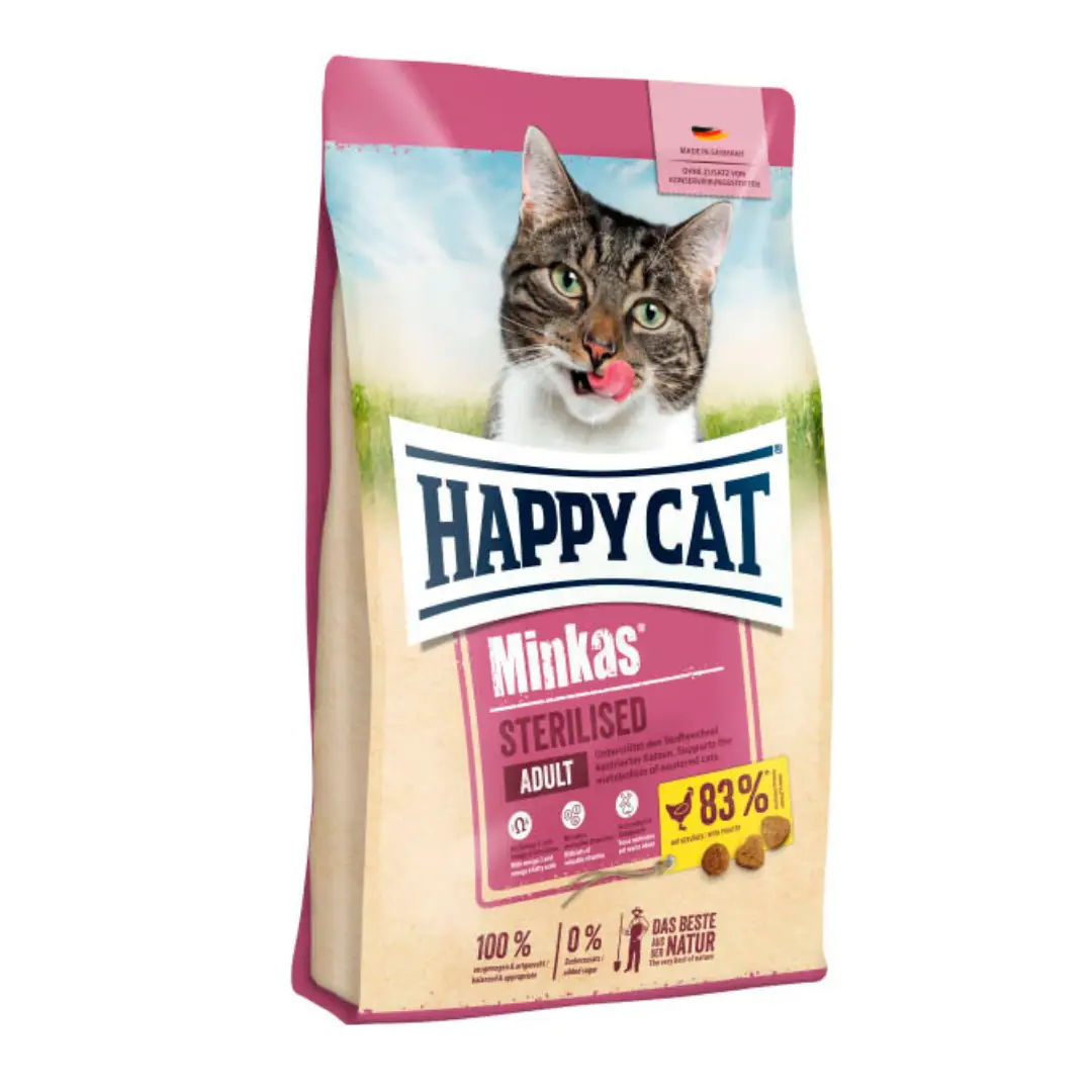 Happy Cat Minkas Sterilised 10кг-сухий корм для кішок стерилізованих1