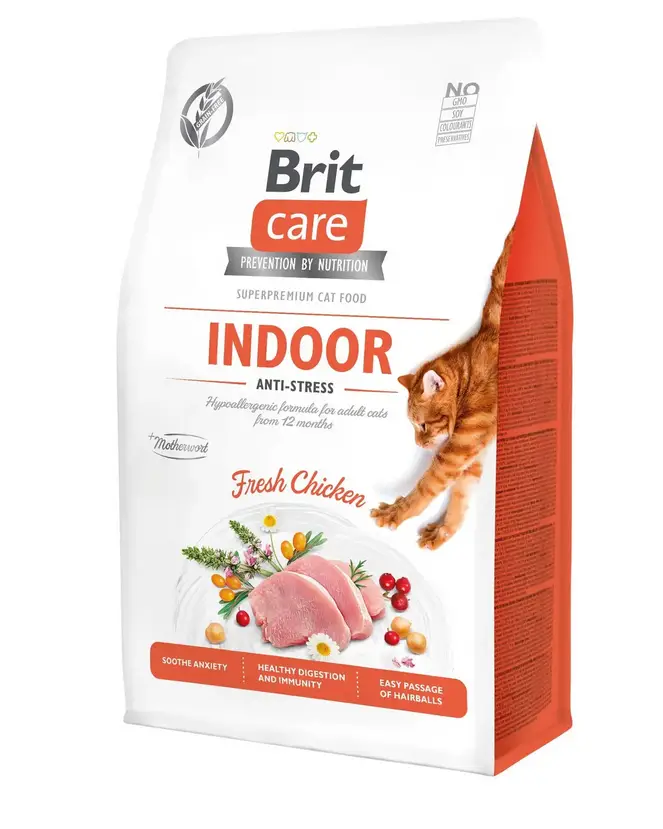 Brit Care Cat GF Indoor Anti-stress, 2кг (антистрес)1