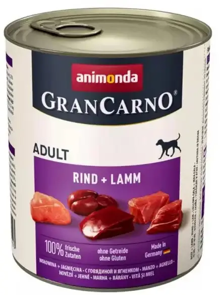 Animonda Gran Carno консерви для собак 400г (яловичина + ягня)1