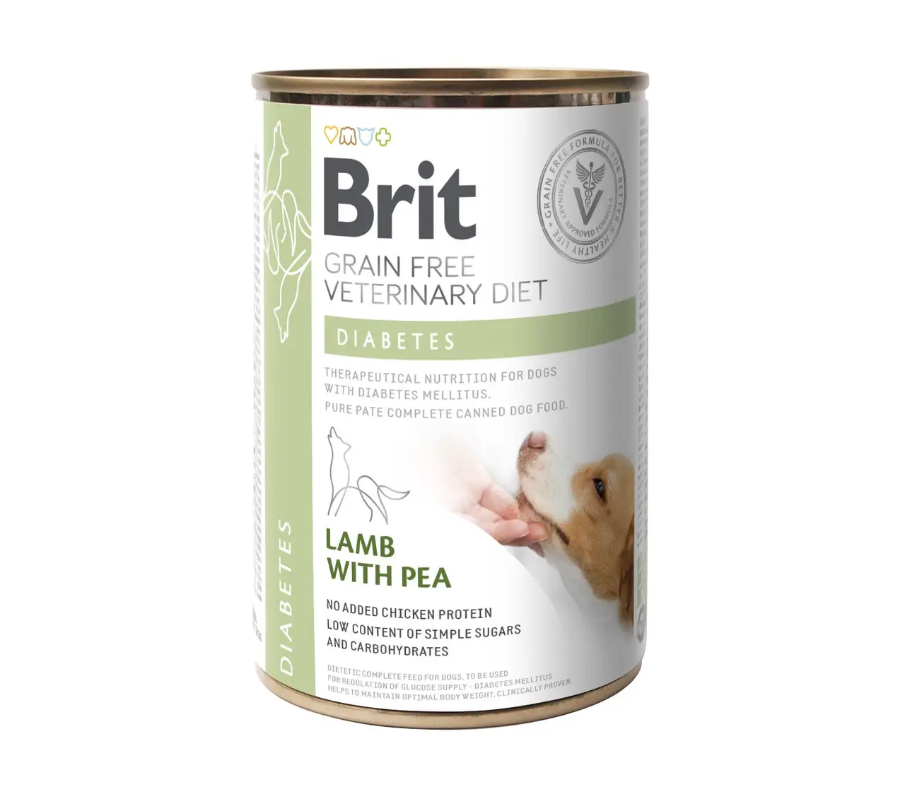 Brit VetDiets Diabetes консерви для собак при цукровому діабеті 400г1