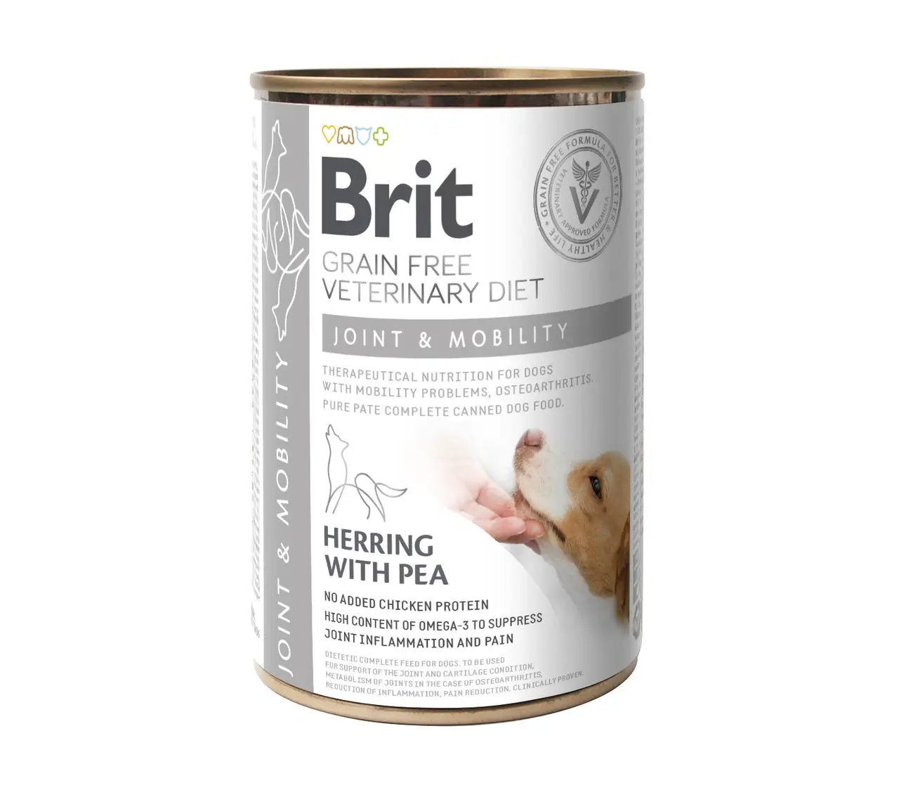 Brit VetDiets Joint & Mobility консерви для підтримки здоров'я суглобів у собак 400г1