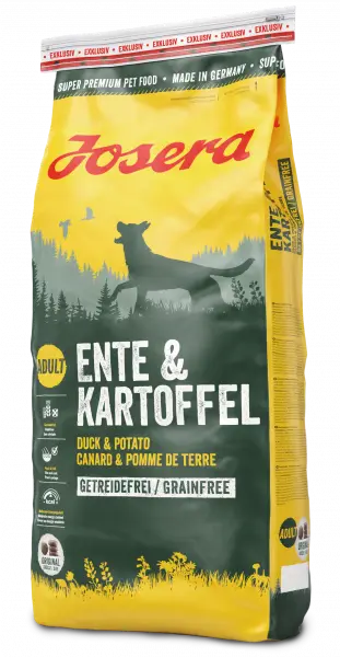 Josera Ente&Kartoffel 15кг -гіпоаллергенний корм для собак (Качка і Картопля)1