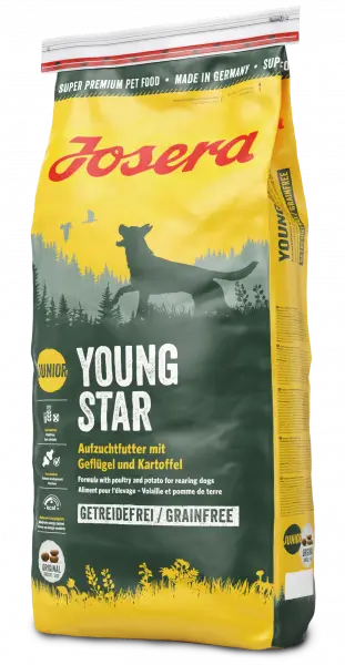 Josera Young Star 15 кг - беззерновий корм для цуценят середніх і великих порід від 8 тижнів1