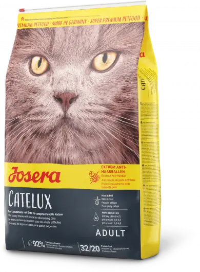 Josera Catelux 10 кг - сухий корм для кішок з качкою і картоплею1
