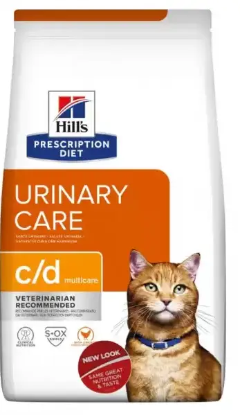 Hills PD Feline Urinary Care c/d Multicare 8 кг корм для кішок (нирки та сечовивідна система)1