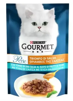 Purina Gourmet Perle паучі для кішок 85 г* 26 шт (міні філе в соусі з тунцем)1