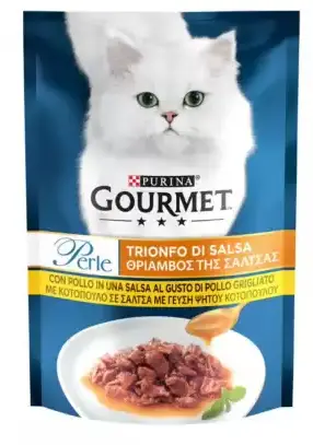 Purina Gourmet Perle паучі для кішок 85 г* 26шт (міні філе в соусі з куркою)1