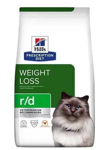 Hills PD Feline Weight Reduction r/d 1,5 кг корм для котів (зниження ваги, діабет)1