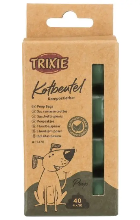 Trixie TX-23470 змінні біорозкладні пакети для фекалій (40шт)1