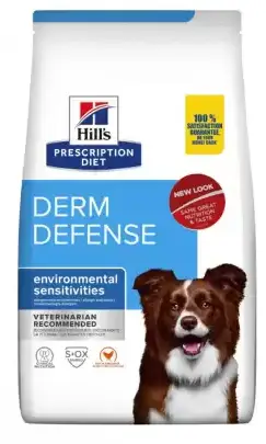 Hills PD Derm Defense Skin Care - корм для собак з куркою 12 кг (при дерматитах та втраті шерсті)1