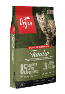 Orijen Tundra Cat 5,4 кг корм для кошенят та кішок (85% качка,риба)1