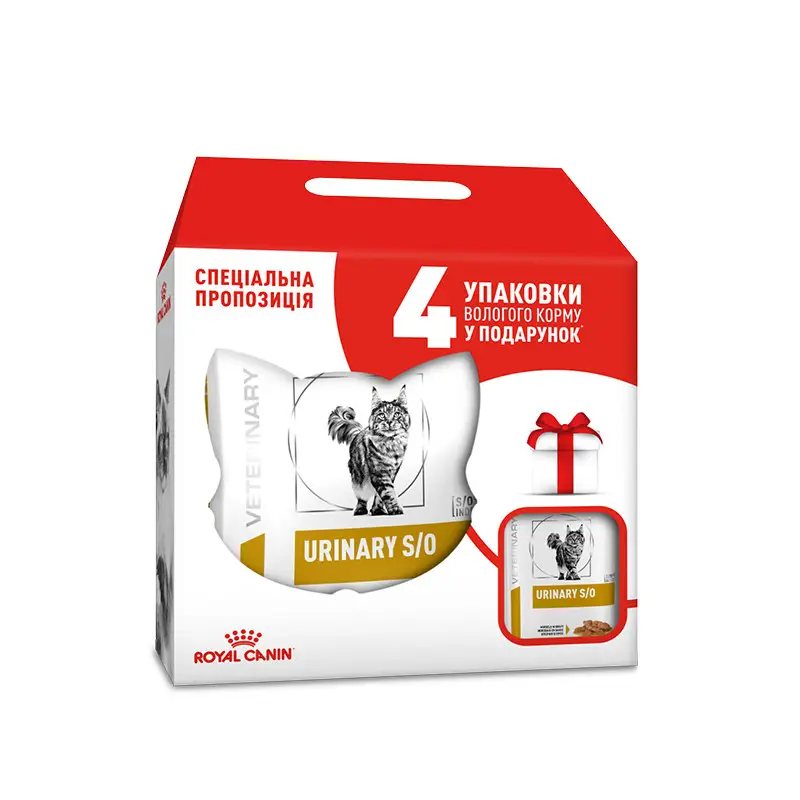 Royal Canin Urinary S/O Feline 1,5 кг+4 пауча - дієта при сеч...