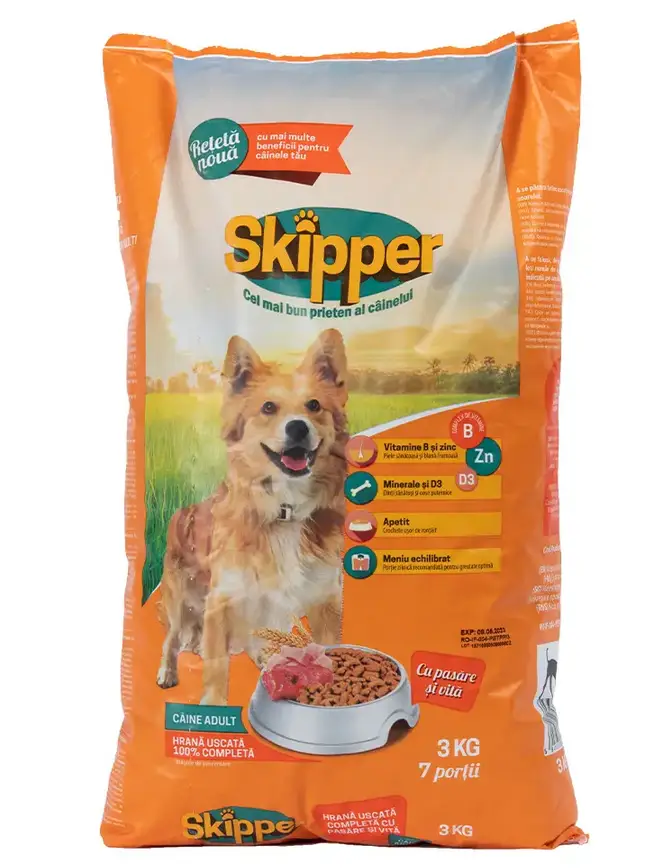 Skipper корм для собак 10 кг (курка та яловичина)1