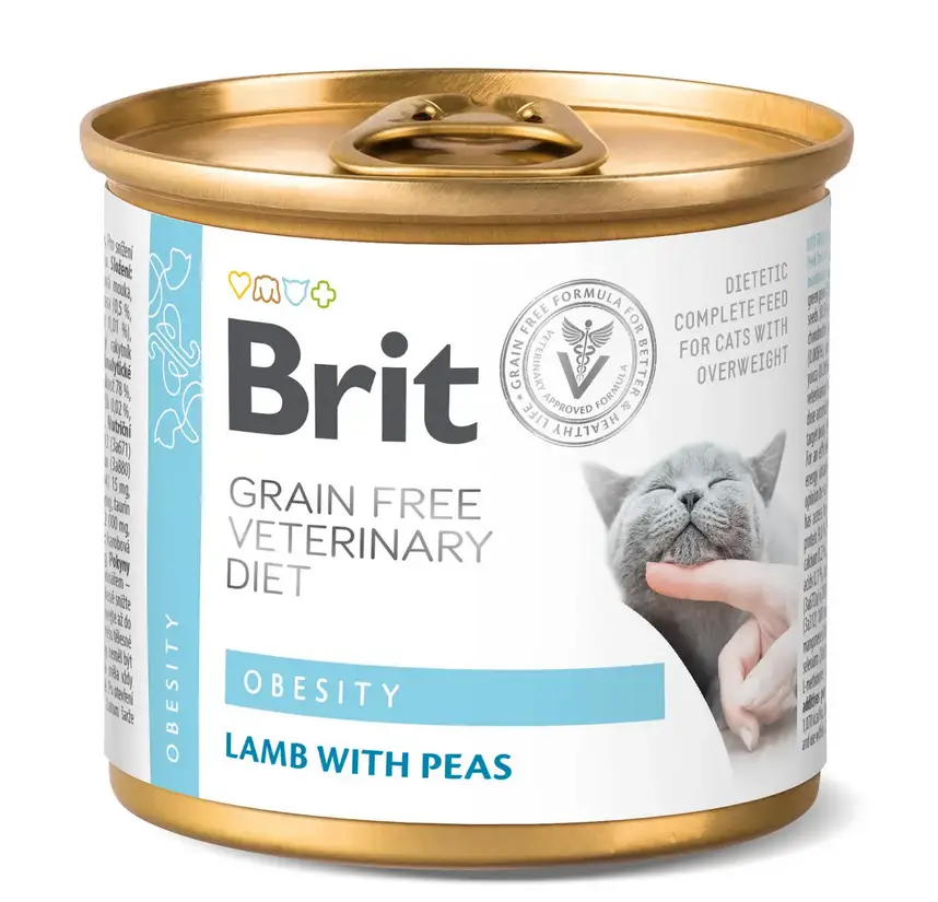 Brit VetDiets Obesity 200г консерва для для котів із зайвою вагою1
