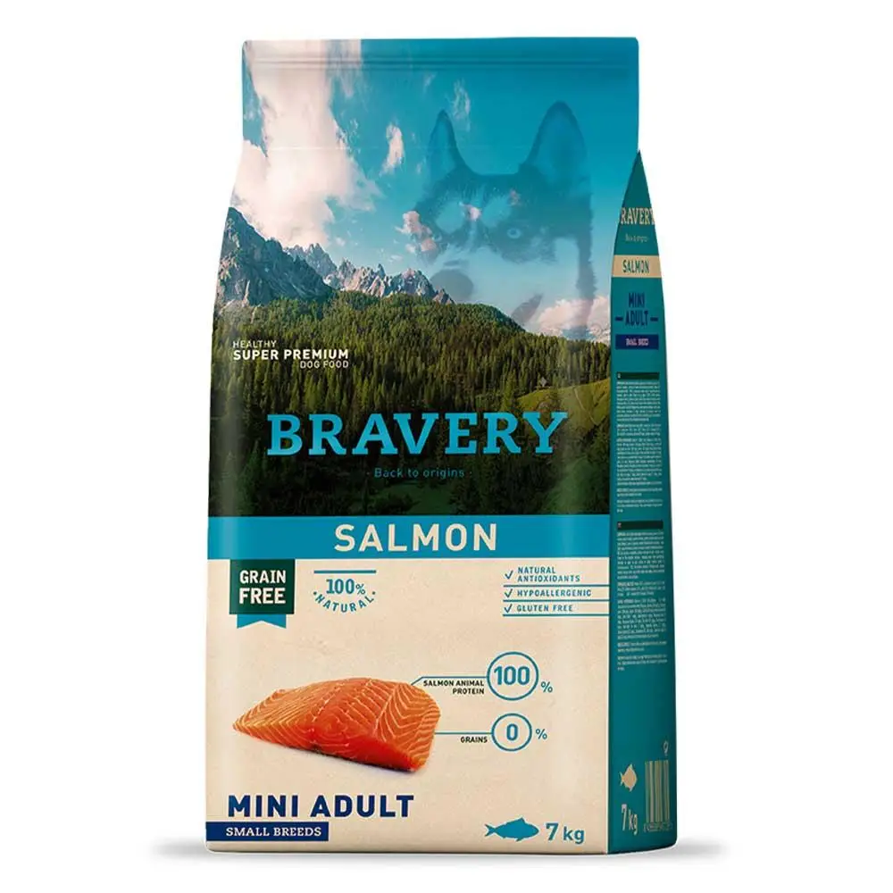 Bravery Mini Adult беззерновий корм для собак дрібних порід із лососем 2 кг1