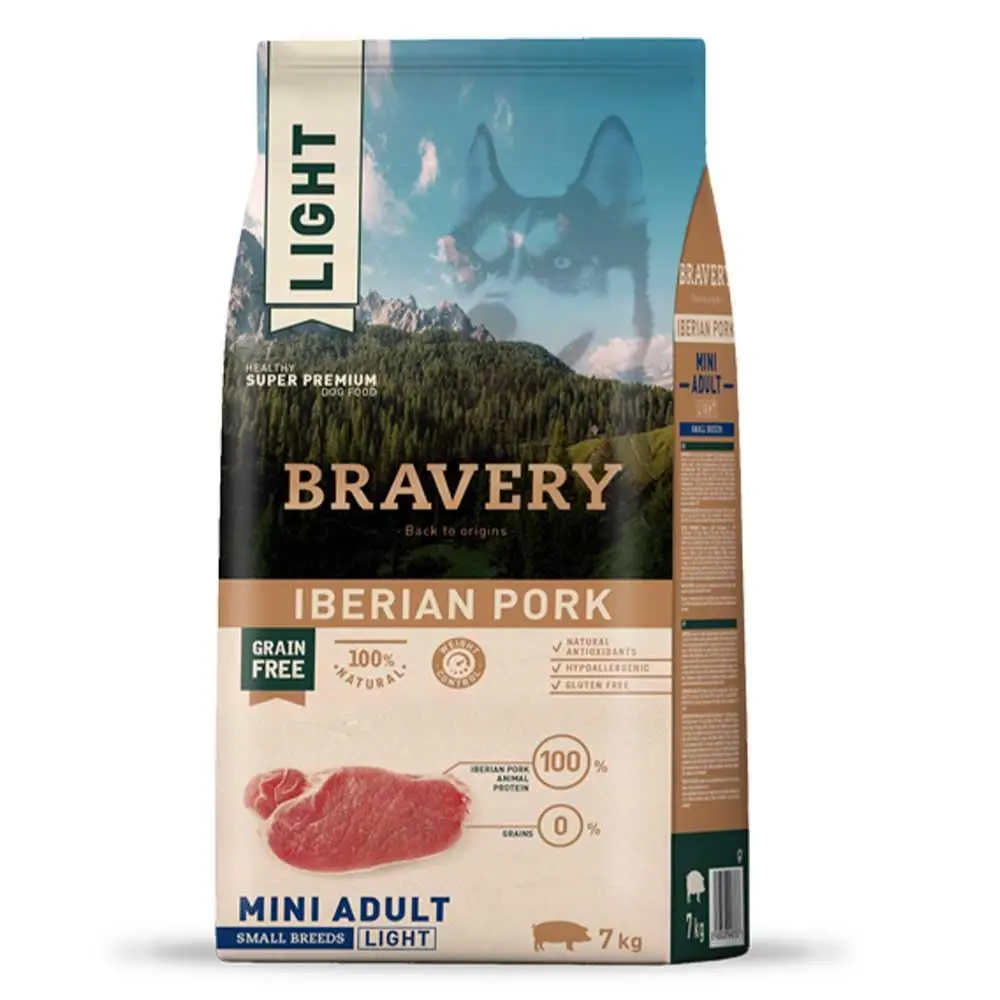 Bravery Mini Adult беззерновий корм для собак дрібних порід з іберійською свининою 7 кг1