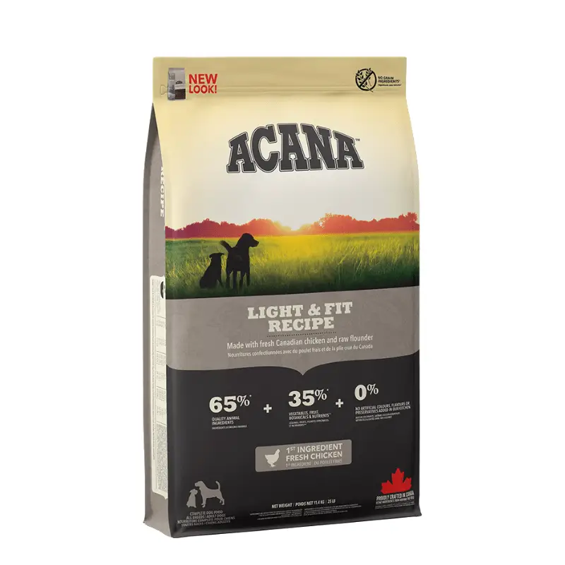 Acana Light&Fit 11,4кг - полегшений корм для дорослих собак із зайвою вагою1