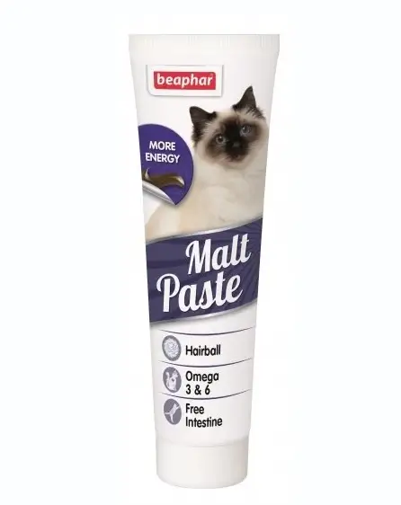 Beaphar Malt-Paste паста для виведення шерсті зі шлунку у котів 100 г1