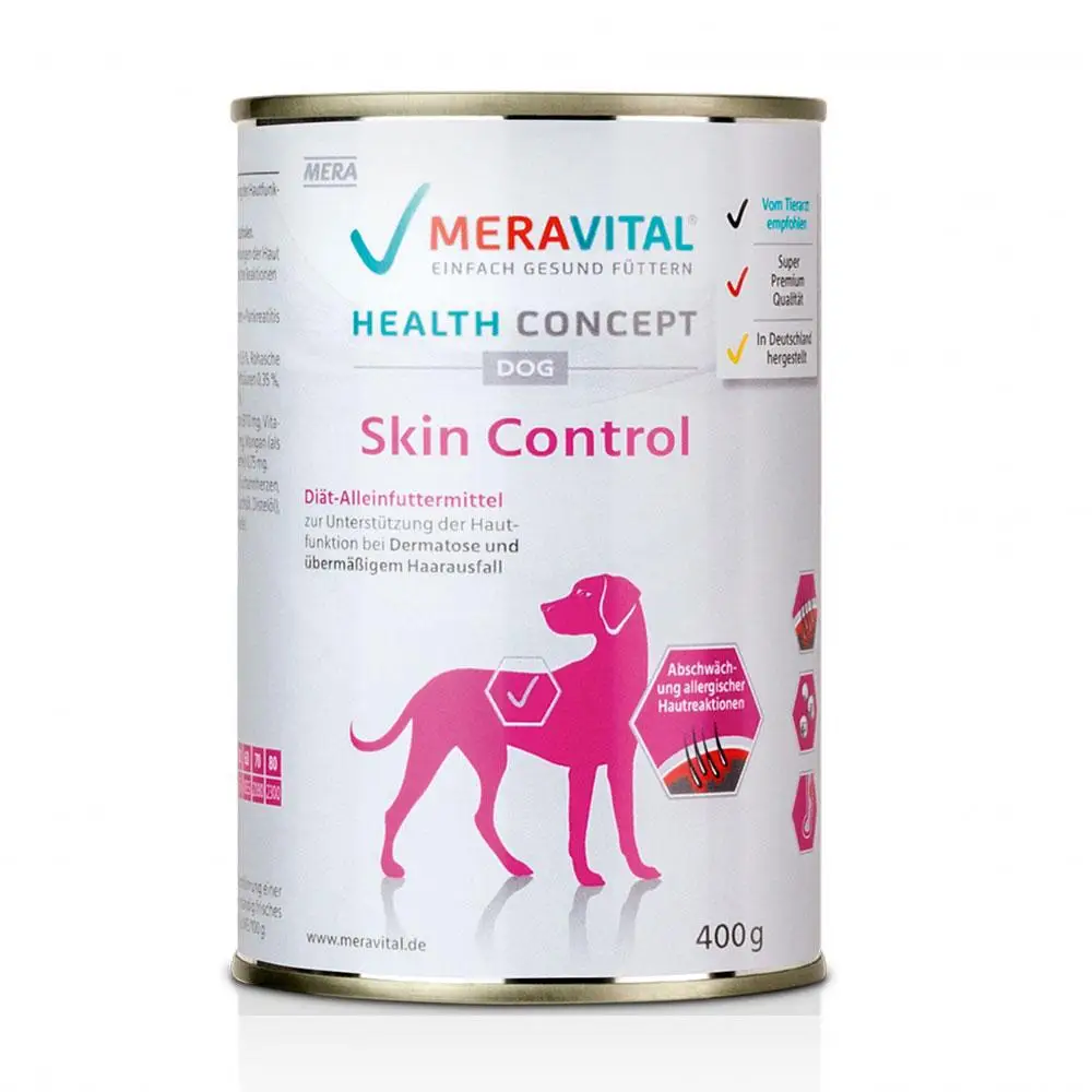 Mera Skin Control консерва для собак при дерматозах та надмірному випаданні шерсті 400 г1