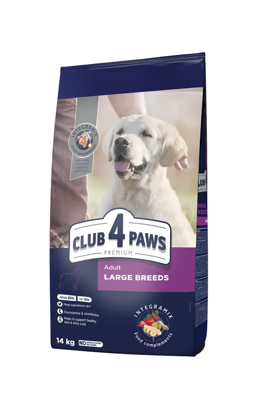 Клуб 4 Лапи Преміум класу 14 кг для дорослих собак великих порід 1