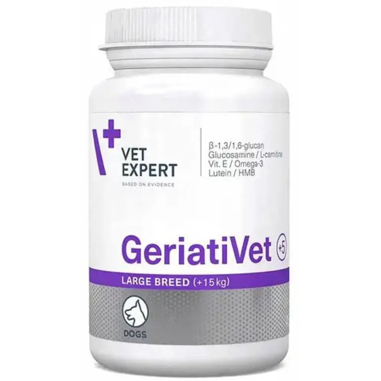VetExpert GeriatiVet комплекс вітамінів та мінералів для собак великих порід зрілого віку 45 кап1