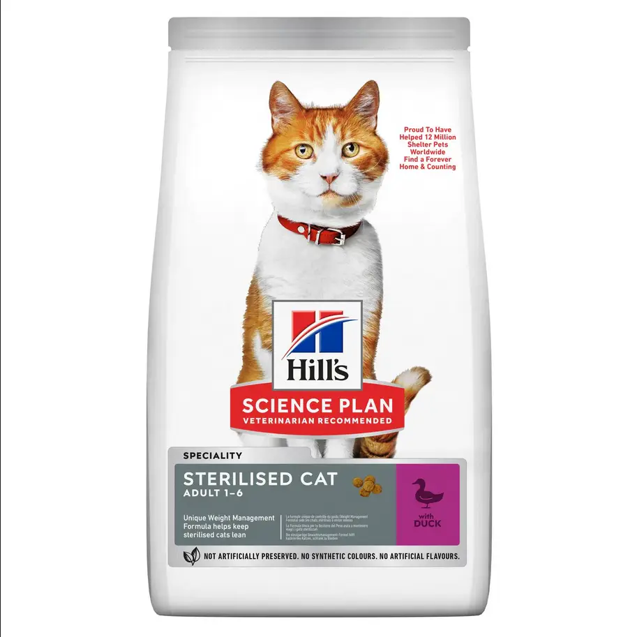 Hill's Sterilised корм для стерилізованих котів з качкою 1,5 кг1