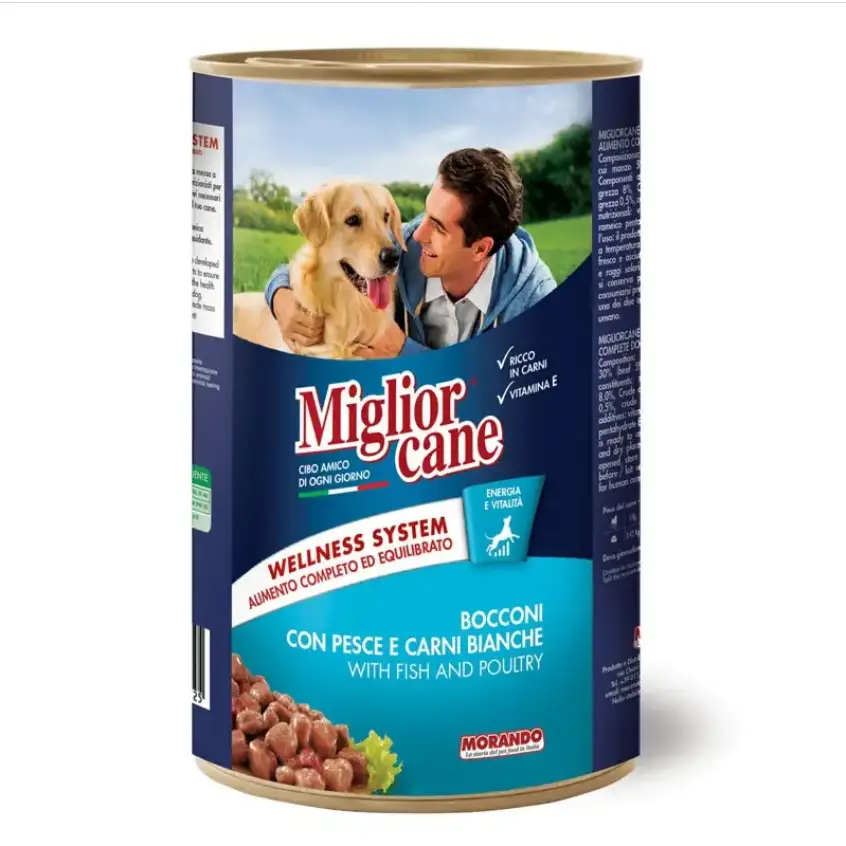 Migliorcane консерва для собак 1250 г (риба та біле м'ясо)1