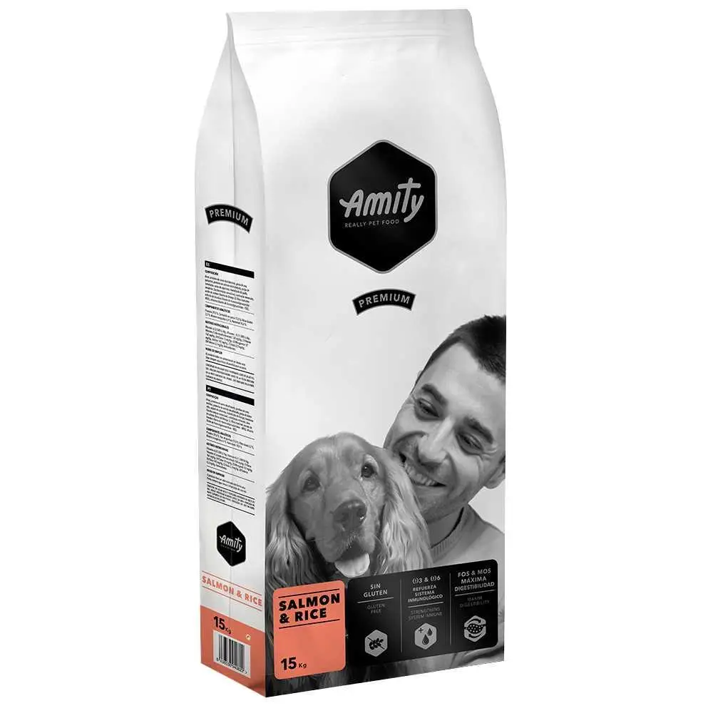 Amity Salmon&Rice гіпоалергенний корм для собак 15 кг (лосось та рис)1