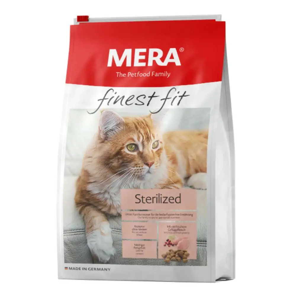 Mera Finest fit Sterilized — корм для стерилізованих кішок зі свіжим м'ясом птиці та журавлиною 10 кг1