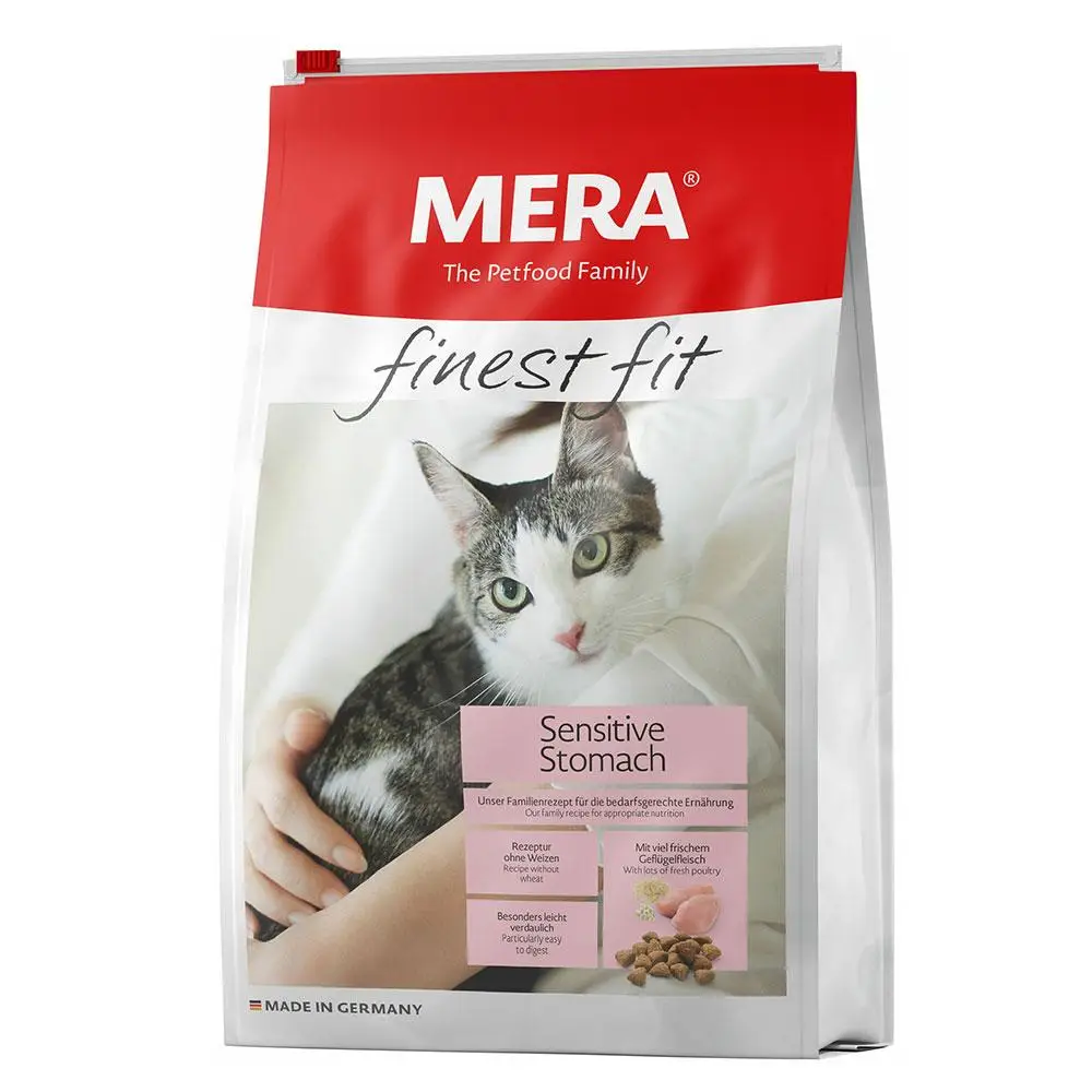 Mera finest fit Sensitive Stomach корм для чутливих кішок зі свіжим м'ясом птиці та ромашкою 10 кг1