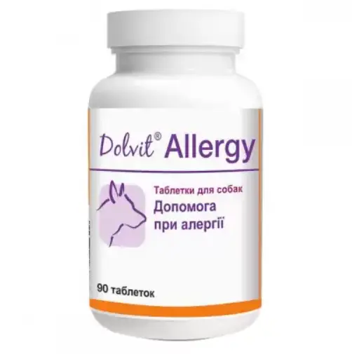 Dolvit Allergy таблетки при алергії у собак 90 таб1