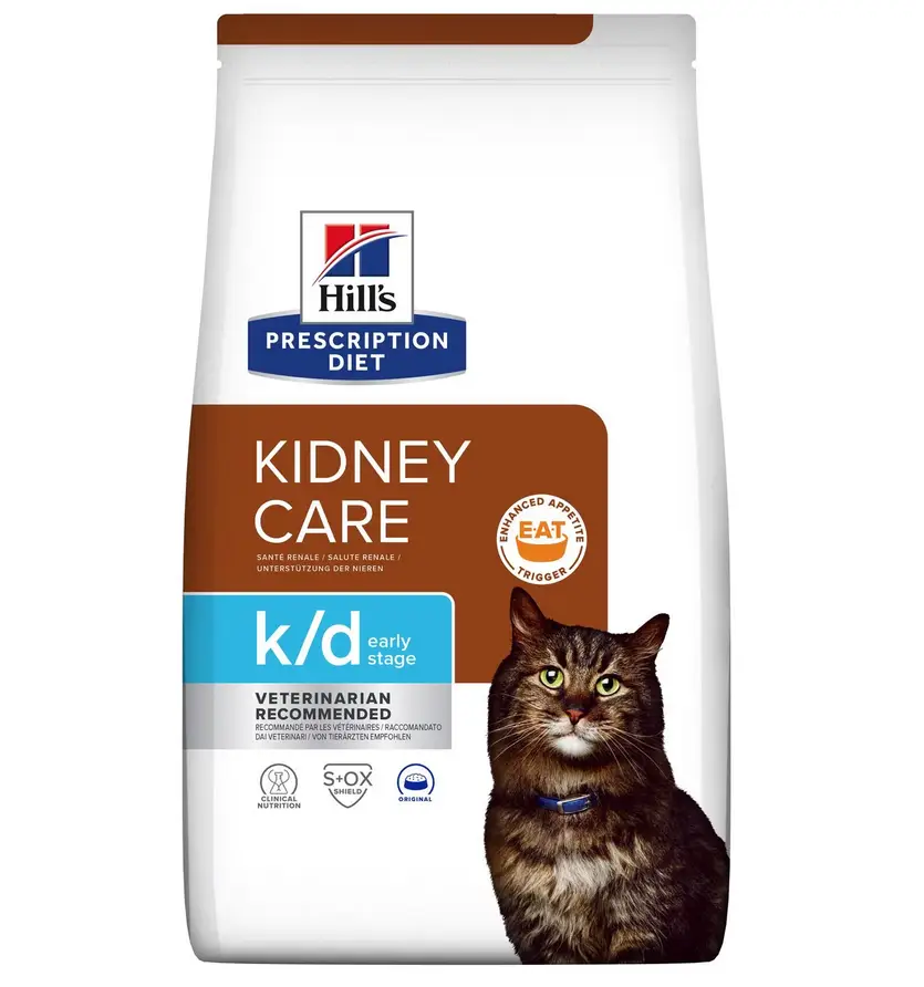 Hills Prescription Diet k/d Early Stage дієтичний корм при захворюванні нирок на ранній стадії у котів 1,5 кг1