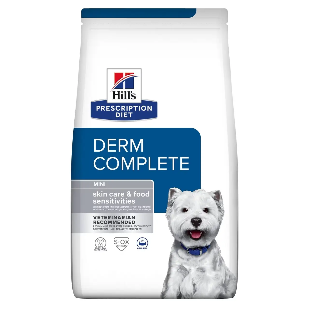 Hill's PD Canine Derm Complete Mini корм для собак міні порід при харчовій алергії та атопічному дерматиті 1 кг1