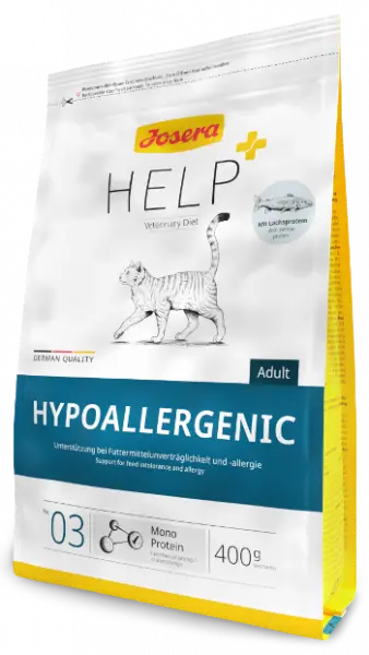Josera Help Hypoallergenic Cat корм для котів при непереносимості корму та алергії 0,4 кг1
