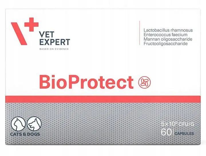 VetExpert BioProtect препарат для собак і кішок з шлунково-кишковими розладами (60капс)1