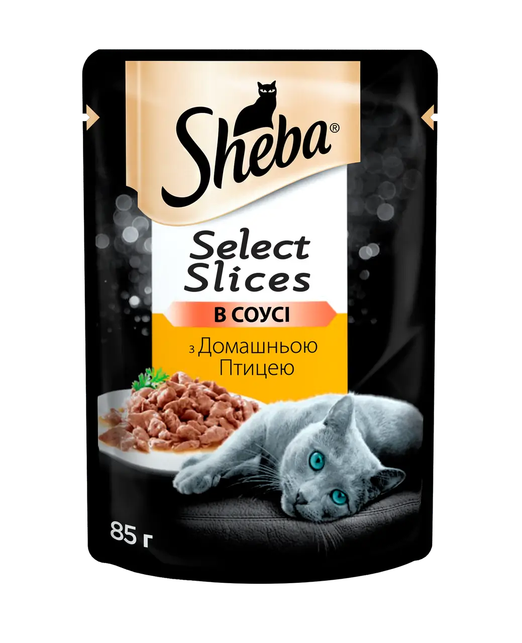 Sheba 85 гр * 12шт паучі для кішок (домашня птиця в соусі)1