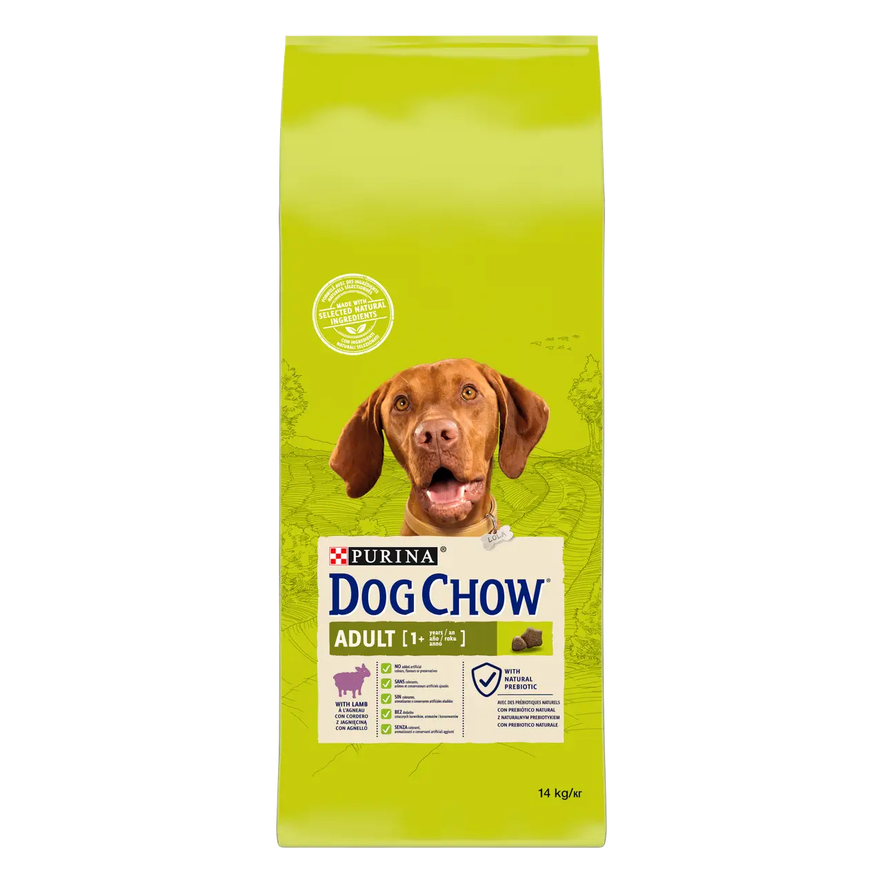 Purina Dog Chow Adult Lamb 14 кг з ягням корм для собак від 1 до 5 років1