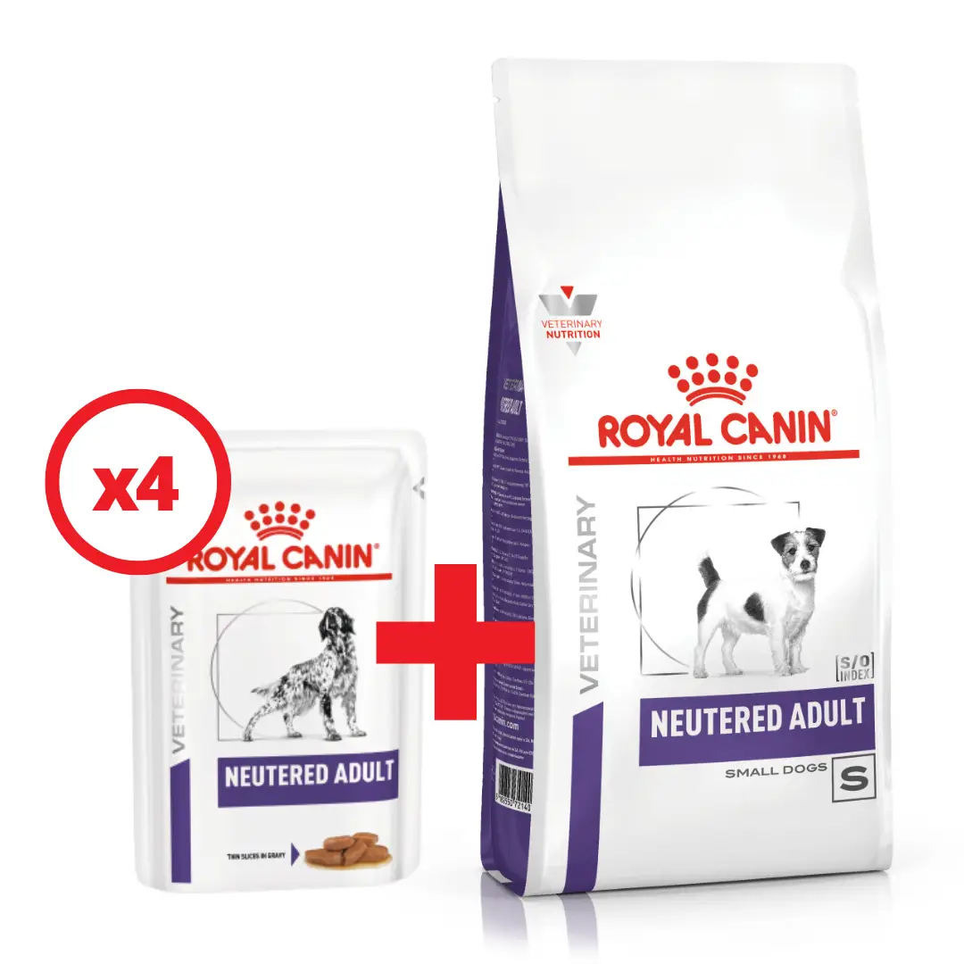 Royal Canin Neutered Adult Small Dogs 1,5кг дієта для стерилізованих дрібних собак + 4 пауча1