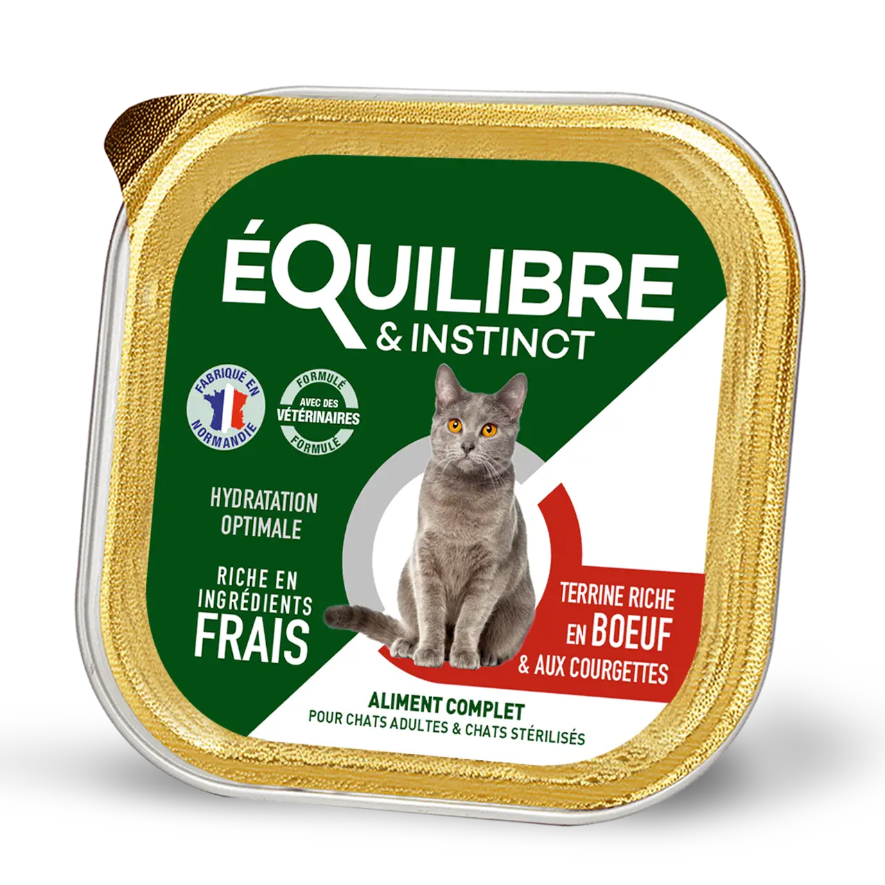 Equilibre консерви для стерилізованих котів 85г*14шт (паштет з яловичини та кабачком)1
