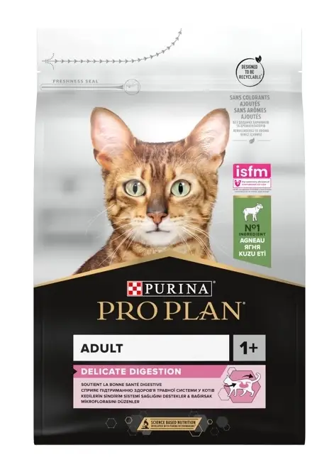 Purina Pro Plan Delicate 3 кг для котів з ягням (чутливе травлення)1