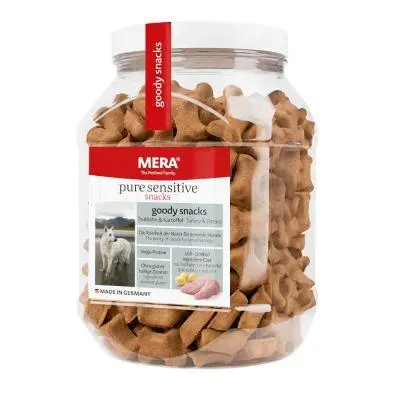 Mera Pure Sensitive Goody Snacks снеки для чутливих собак з індичкою 600 г1