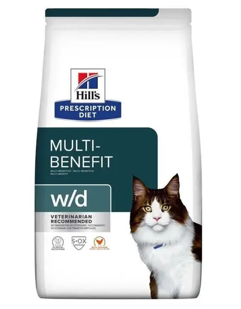 Hill’s Prescription Diet w/d корм для котів при цукровому діабеті та для контролю ваги 3 кг1