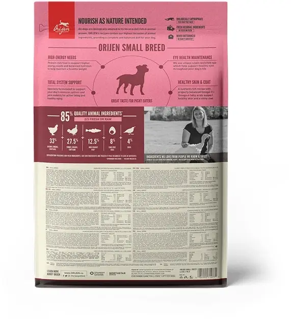 Orijen Small Breed 4,5 кг — корм для собак малих порід2