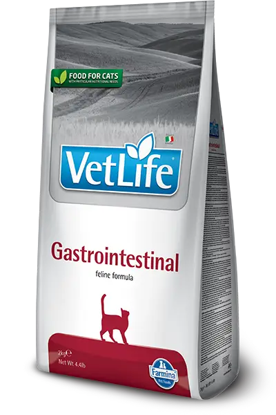Farmina Vet Life Gastrointestinal корм для кішок 2 кг у разі захворювання шлунково-кишкового тракту1
