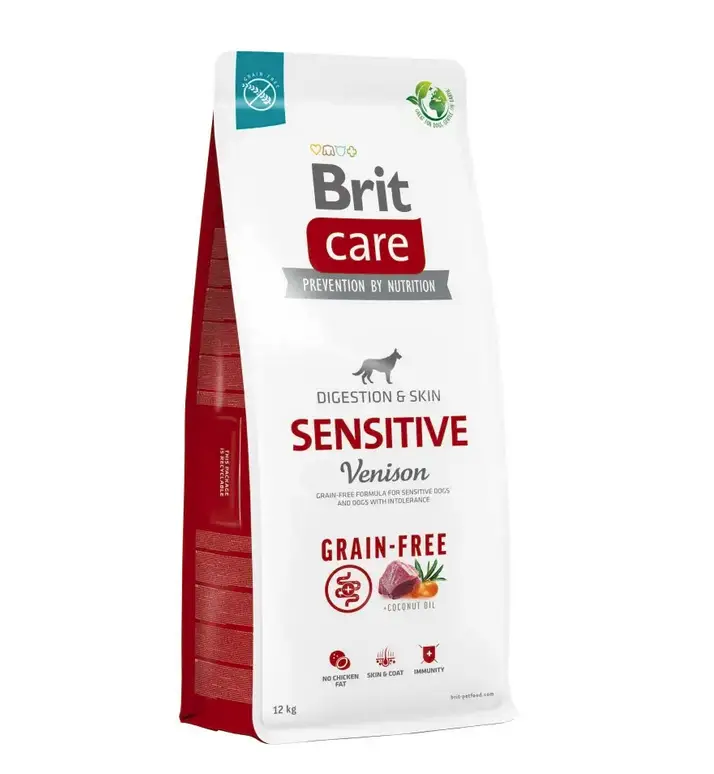 Brit Care Dog Grain-free Sensitive 450г беззерновой корм для собак (оленина 36%)1