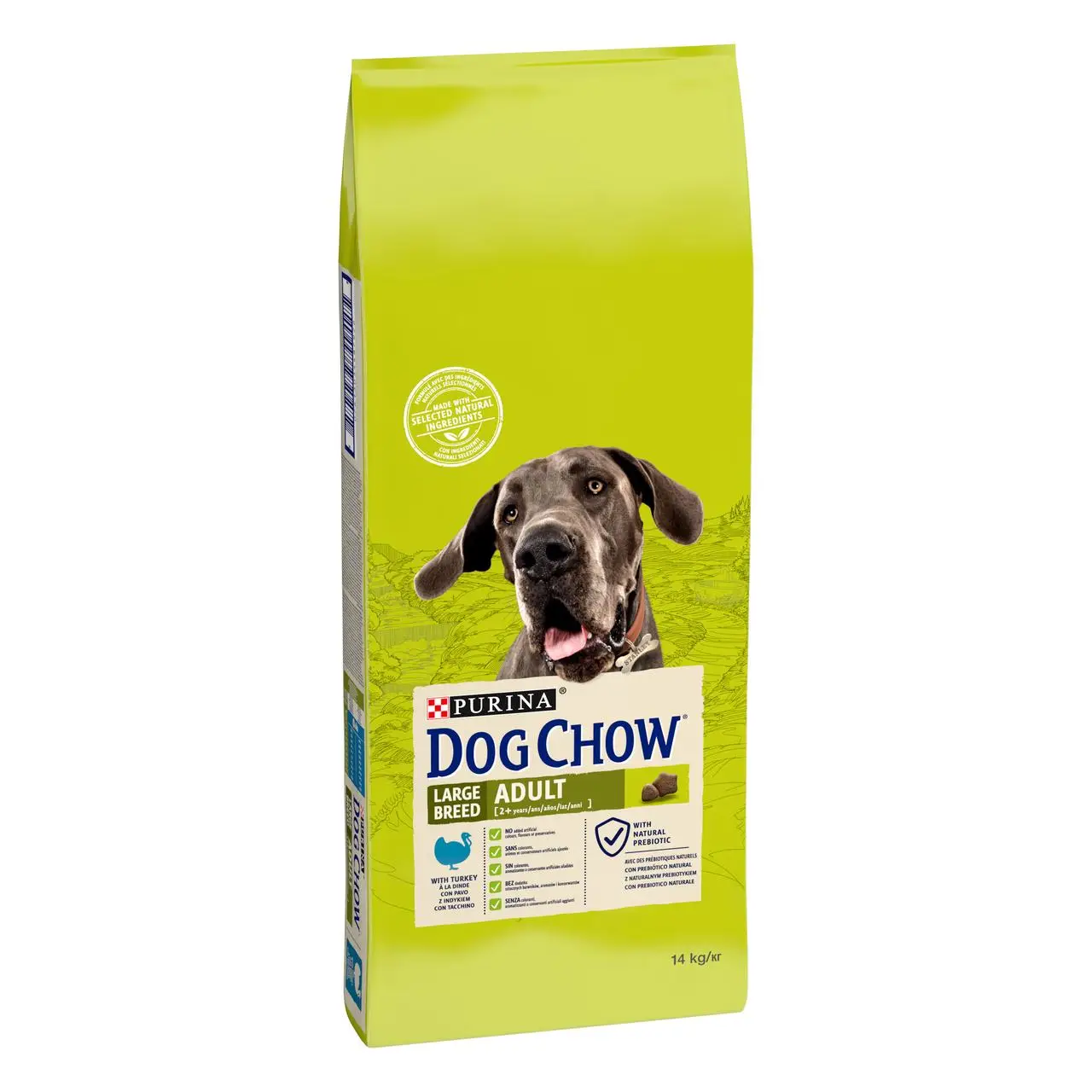 Purina Dog Chow Large Breed 14кг для собак великих порід з індичкою1