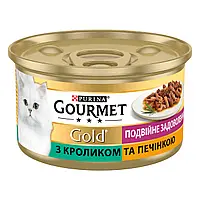 Gourmet Gold с кроликом и печенью 85г консерва для кошек1