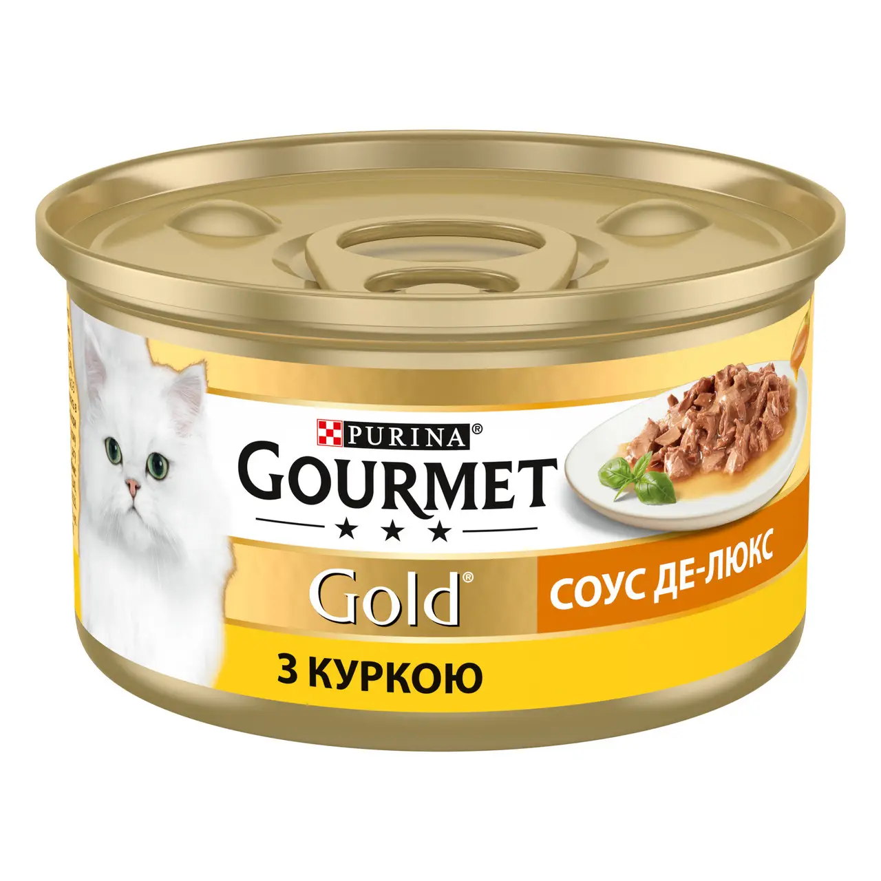 Gourmet Gold соус де-люкс с курицей 85г консерва для кошек...
