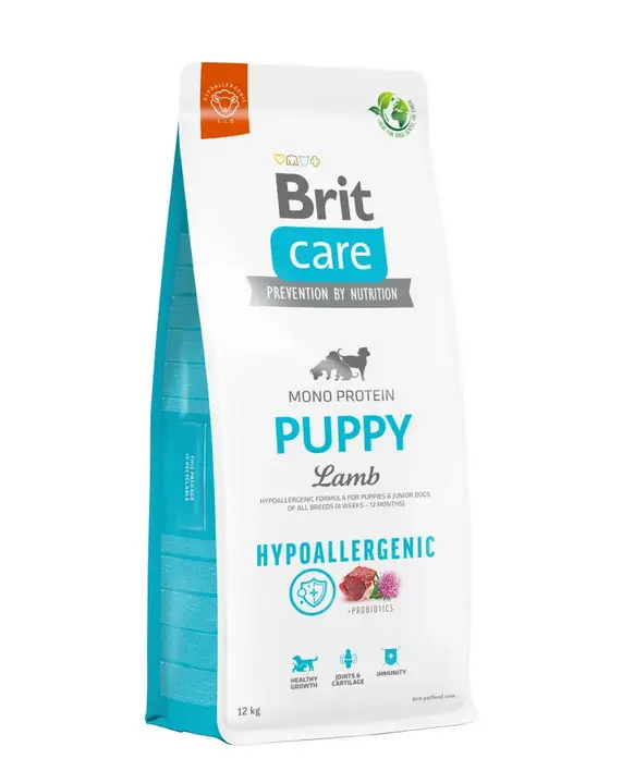 Brit Care Dog Hypoallergenic Puppy корм для цуценят всіх порід 12 кг (ягня)1